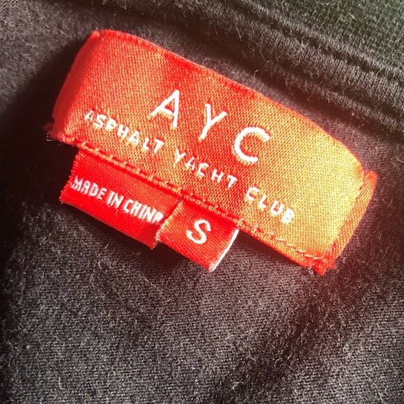 NWOT Asphalt Yacht Club Map Line Mondrian Tee with Pocket - Size S - Picture 3 of 4